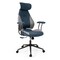 Ergonomic Office Chair Computer Desk Chair with 2D Headrest and Rocking Backrest-Brown